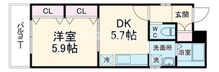 プロパティー高井田の物件間取画像